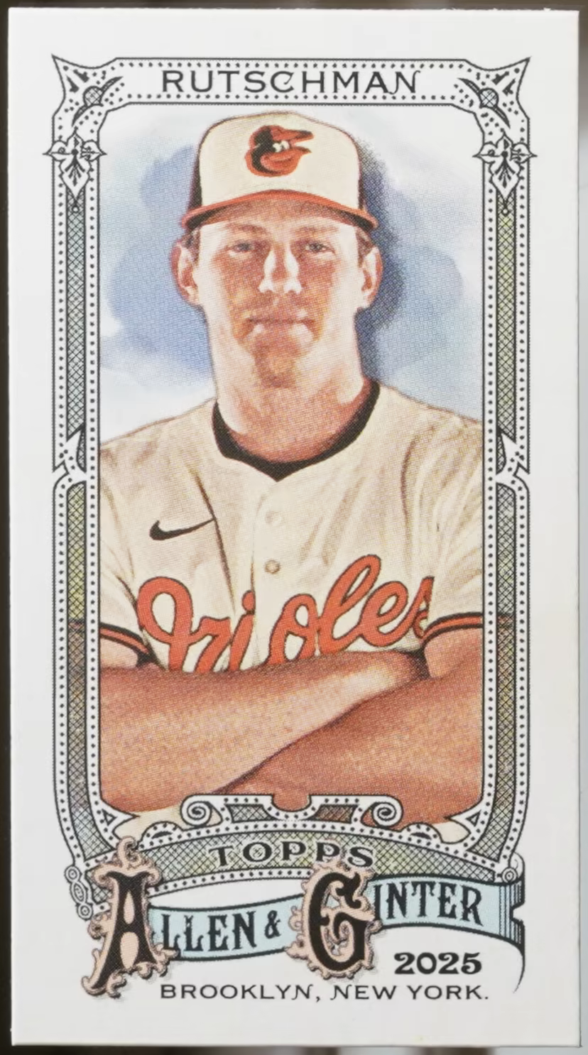 2025 Topps Allen & Ginter – Mini Allen & Ginter Back #65 Adley Rutschman NM