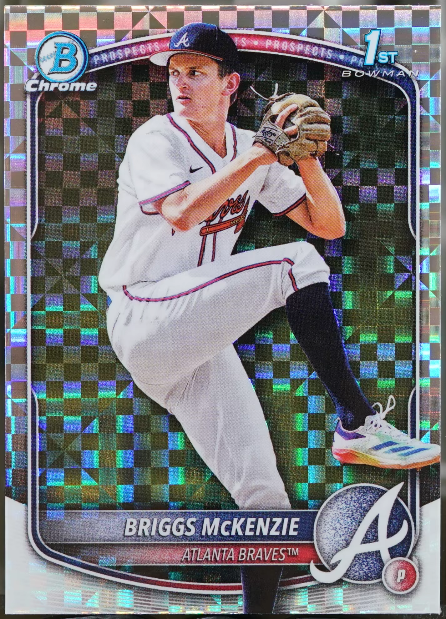 2025 Bowman Draft #BDC-81 Briggs McKenzie Chrome X-Fractor Baseball NM