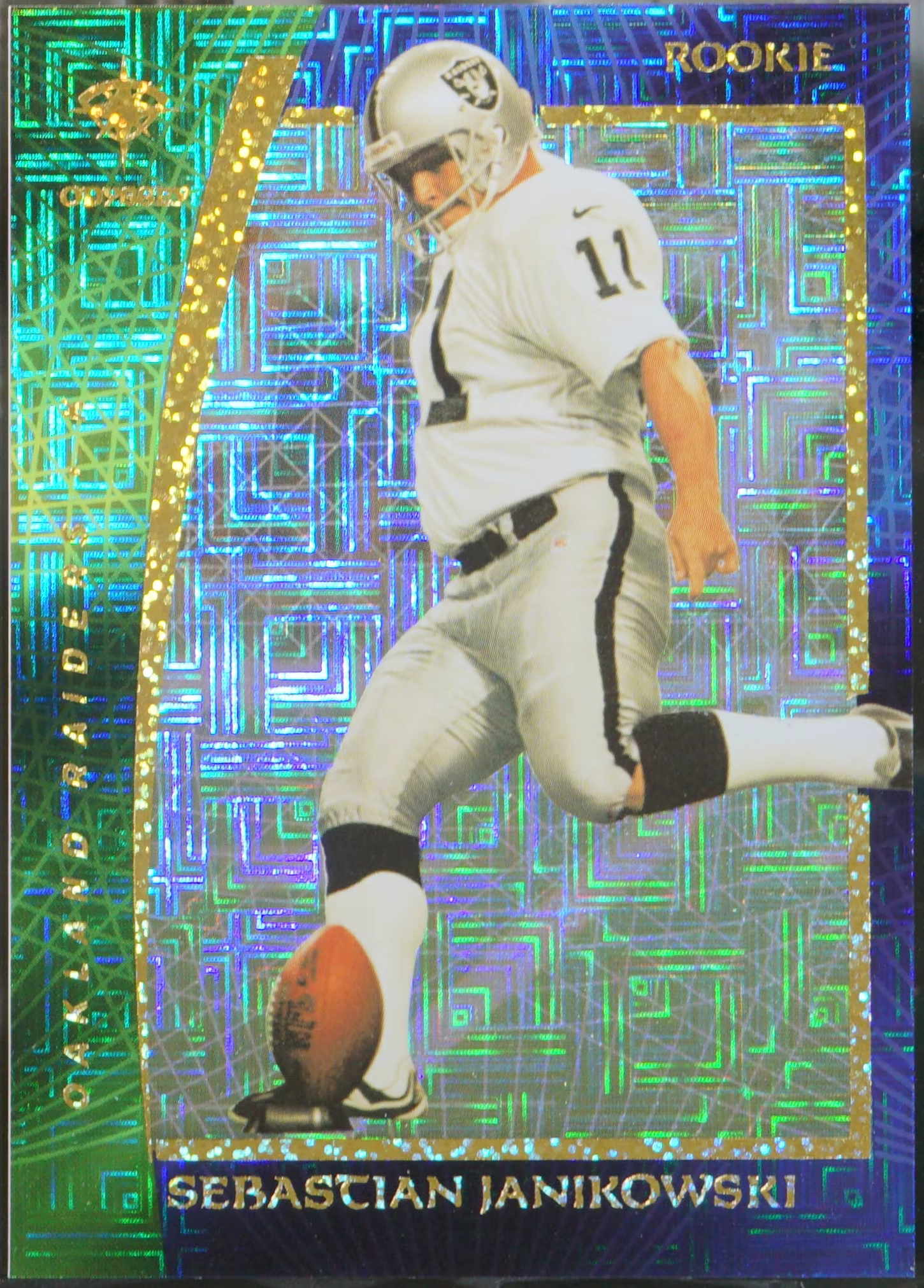 Sebastian Janikowski Collectors Edge Odyssey #143 Rookie Hologold