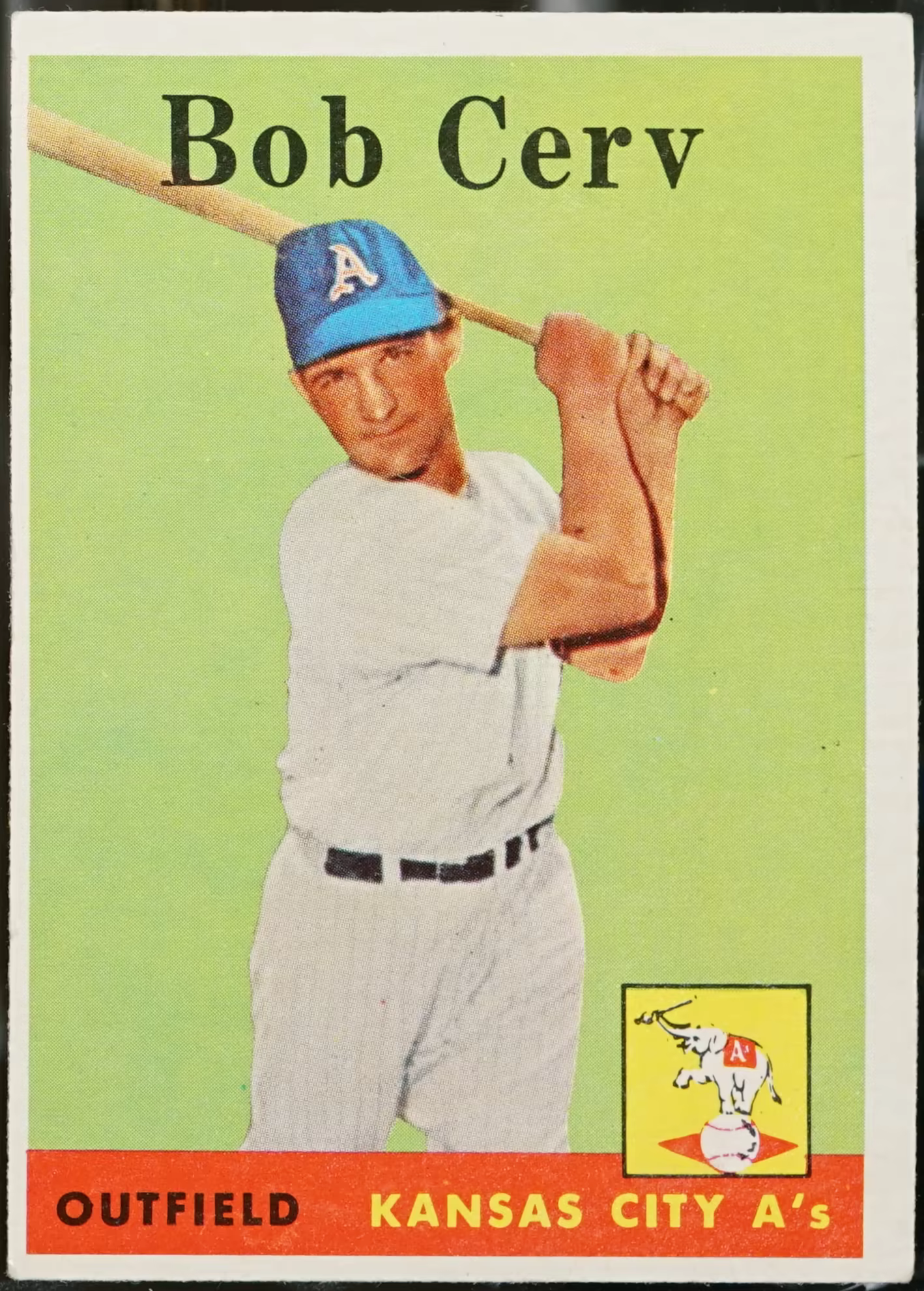 1958 Topps #329 Bob Cerv Baseball VG