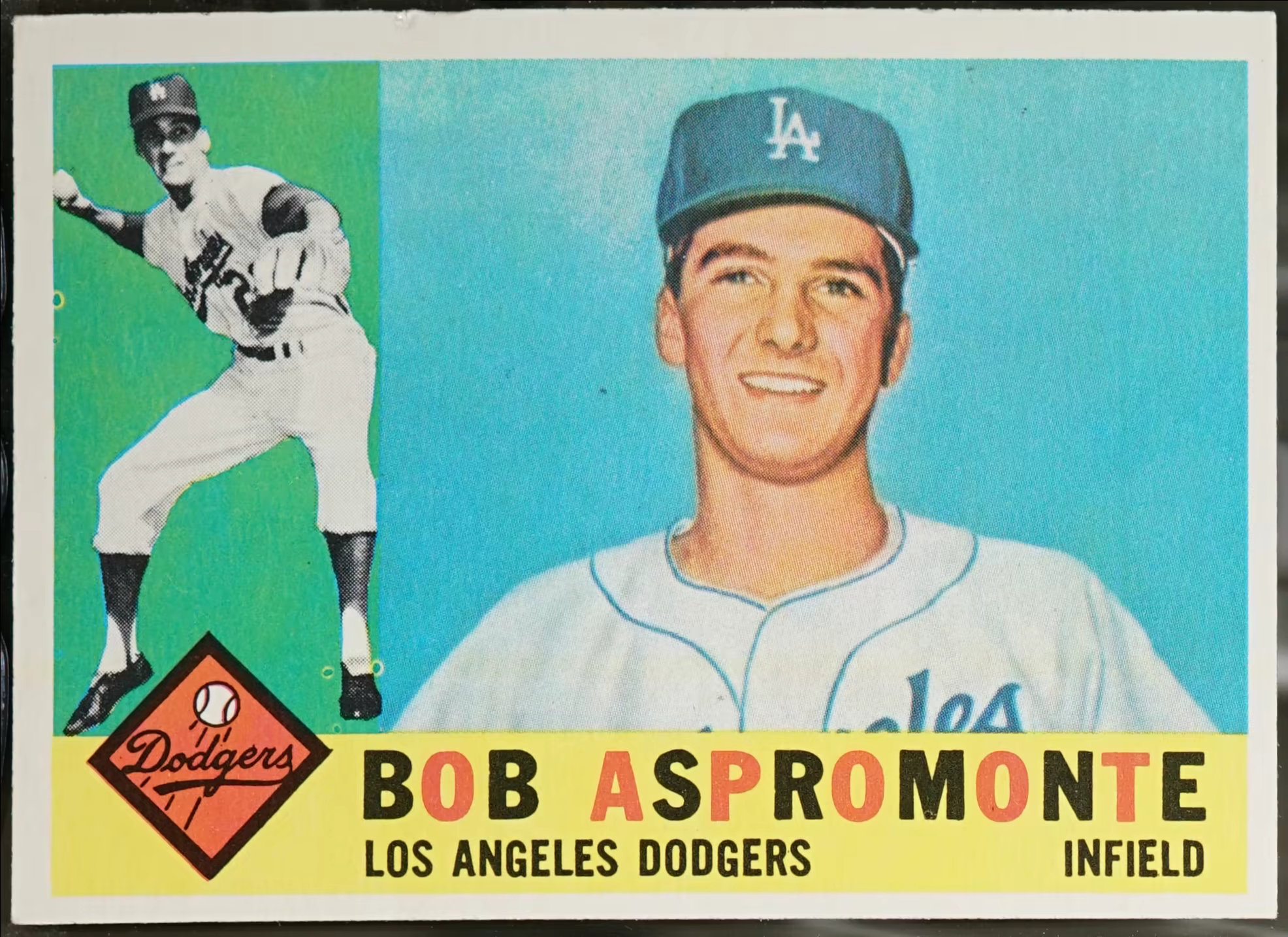 1960 Topps #547 Bob Aspromonte Baseball EX