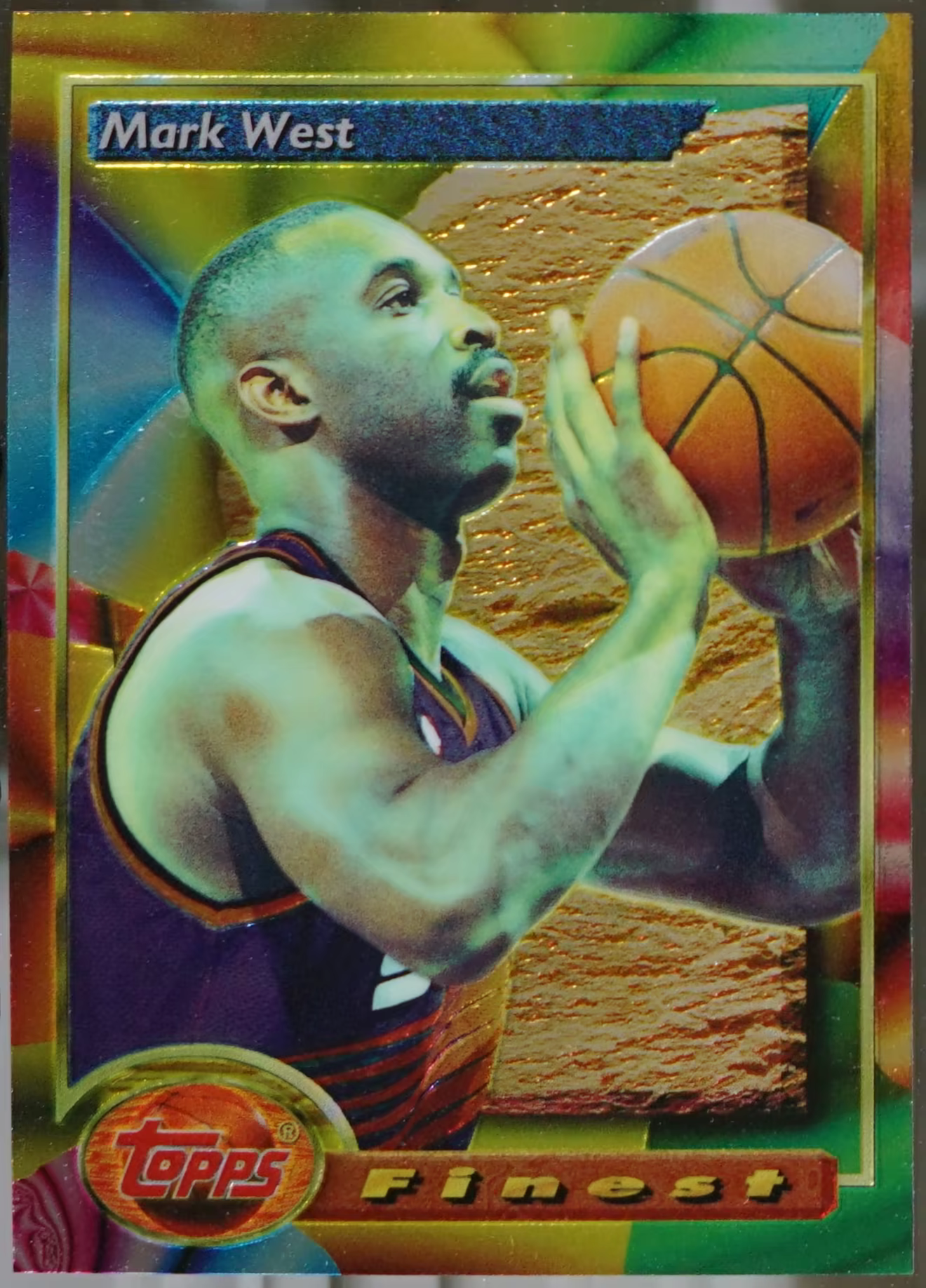 1993-94 Finest #9 Mark West Refractors Basketball EX