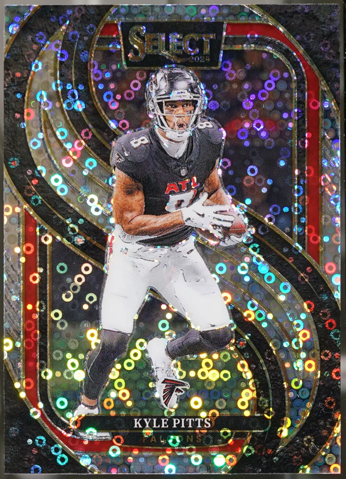 2024 Panini Select – Disco Prizm Football Kyle Pitts #178 NM