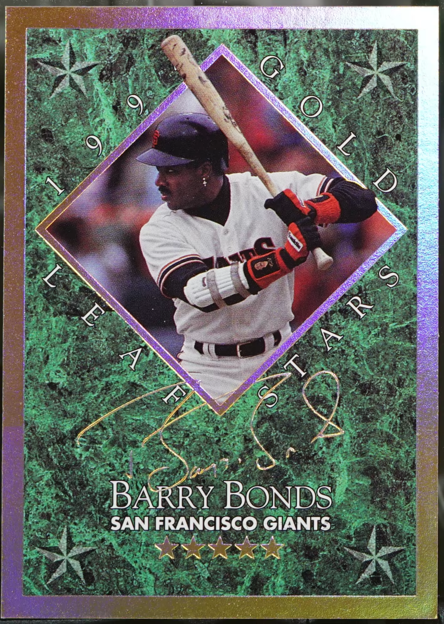 1994 Leaf – Gold Leaf Stars #2 Barry Bonds /10000 Baseball NM