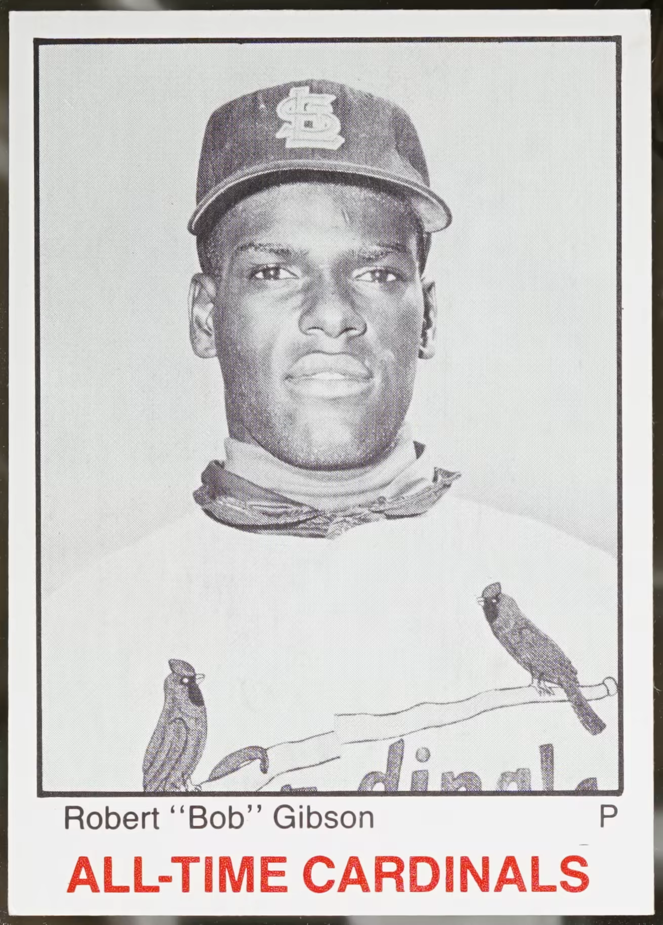 1983 TCMA All-Time St. Louis Cardinals – Black Frame #8 Robert “Bob” Gibson NM