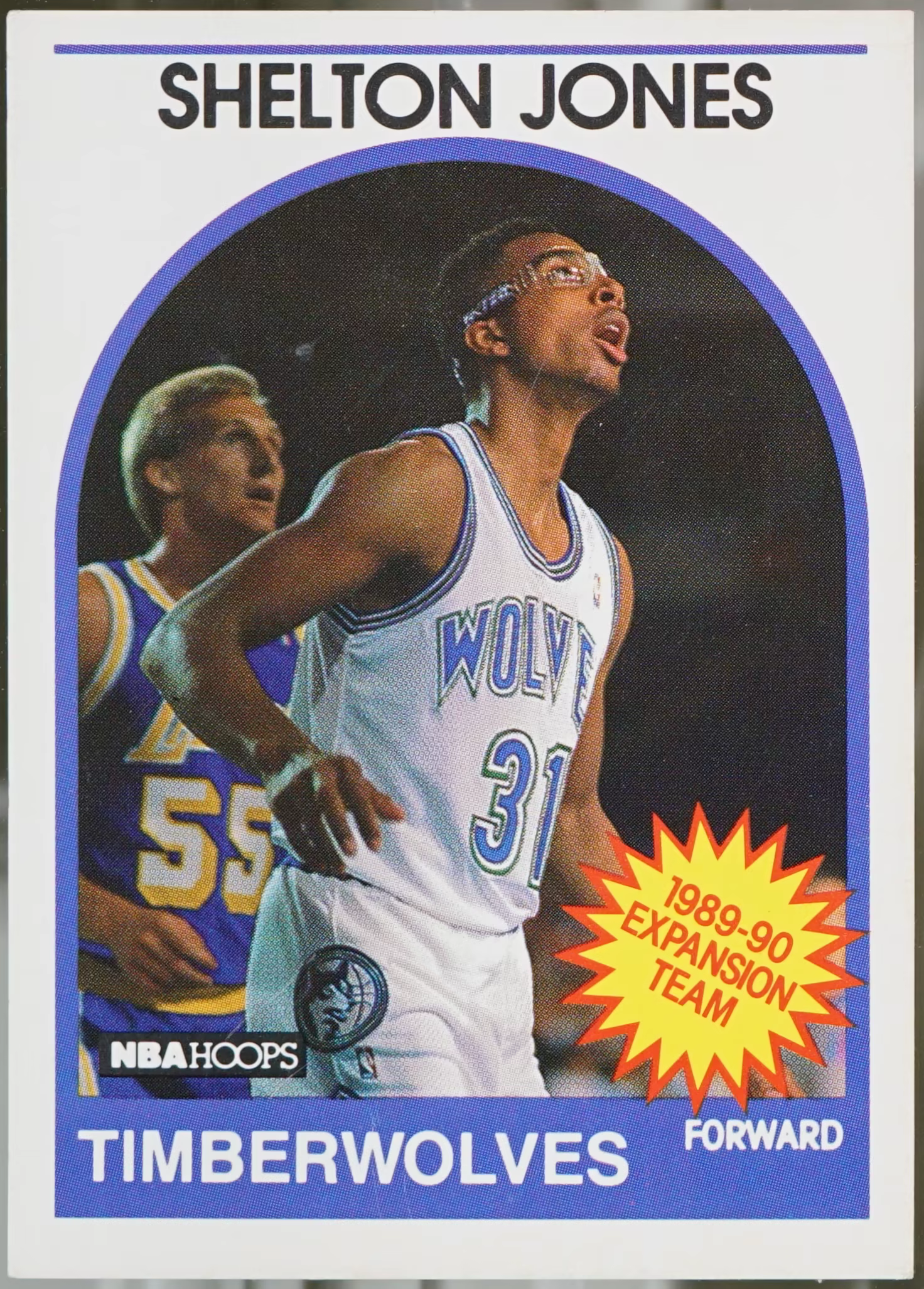 1989-90 Hoops #306 Shelton Jones Basketball NM