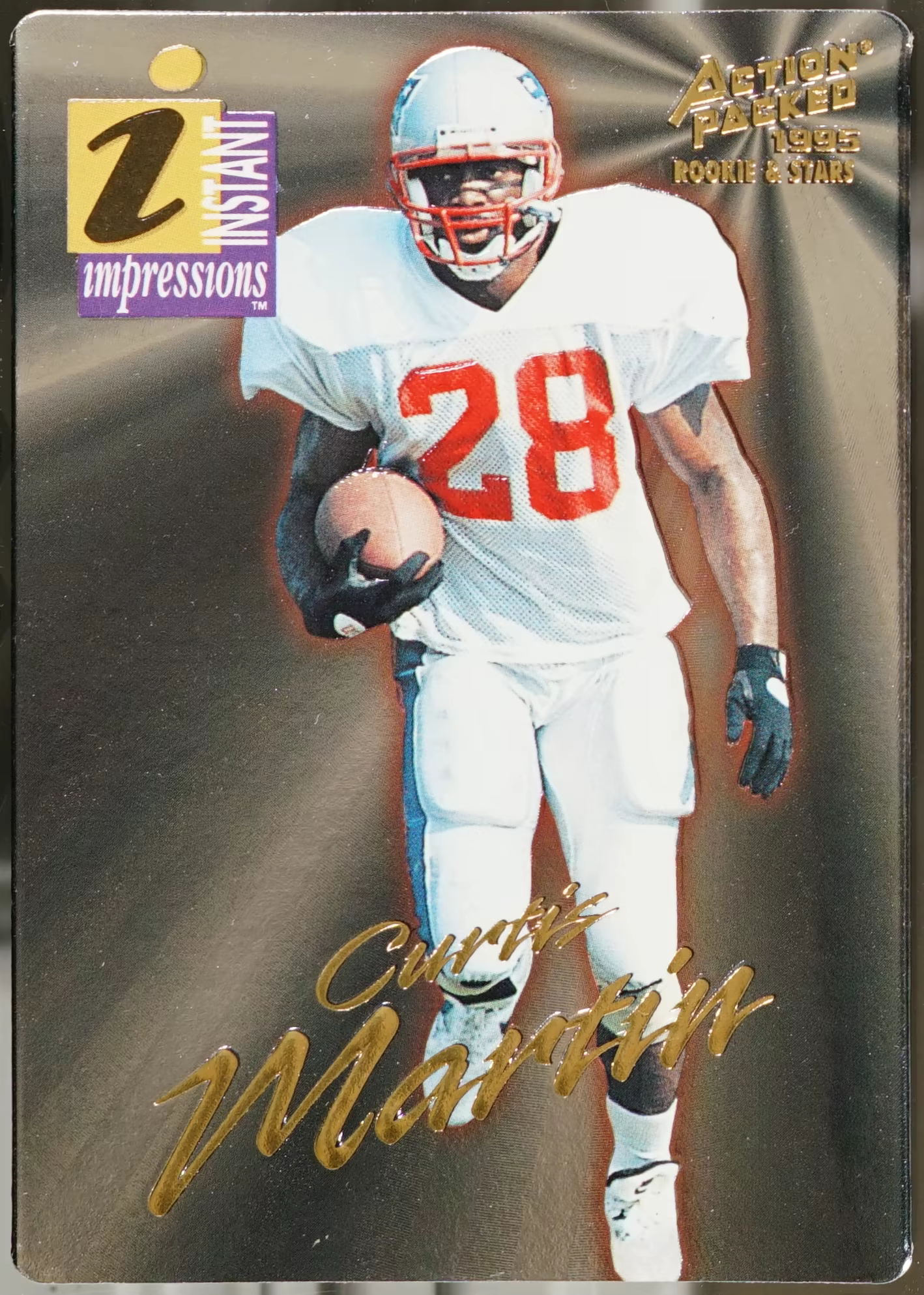 Curtis Martin Action Packed Rookies & Stars #10 Instant Impressions