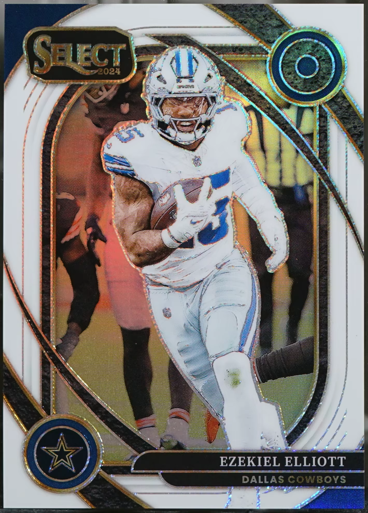2024 Panini Select #256 Ezekiel Elliott White Prizm /35 Football NM
