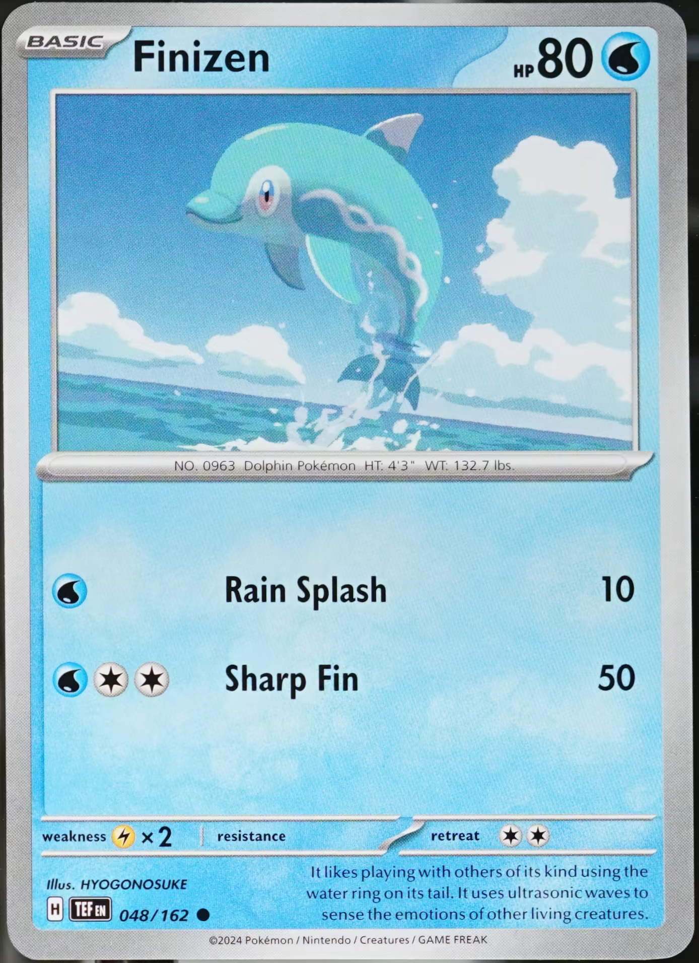 Temporal Forces #48 Finizen Pokemon EX