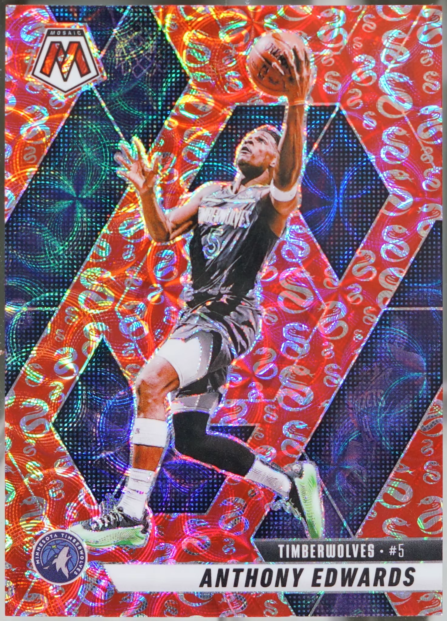 2024-25 Panini Mosaic - Year of the Snake Mosaic #36 Anthony Edwards NM