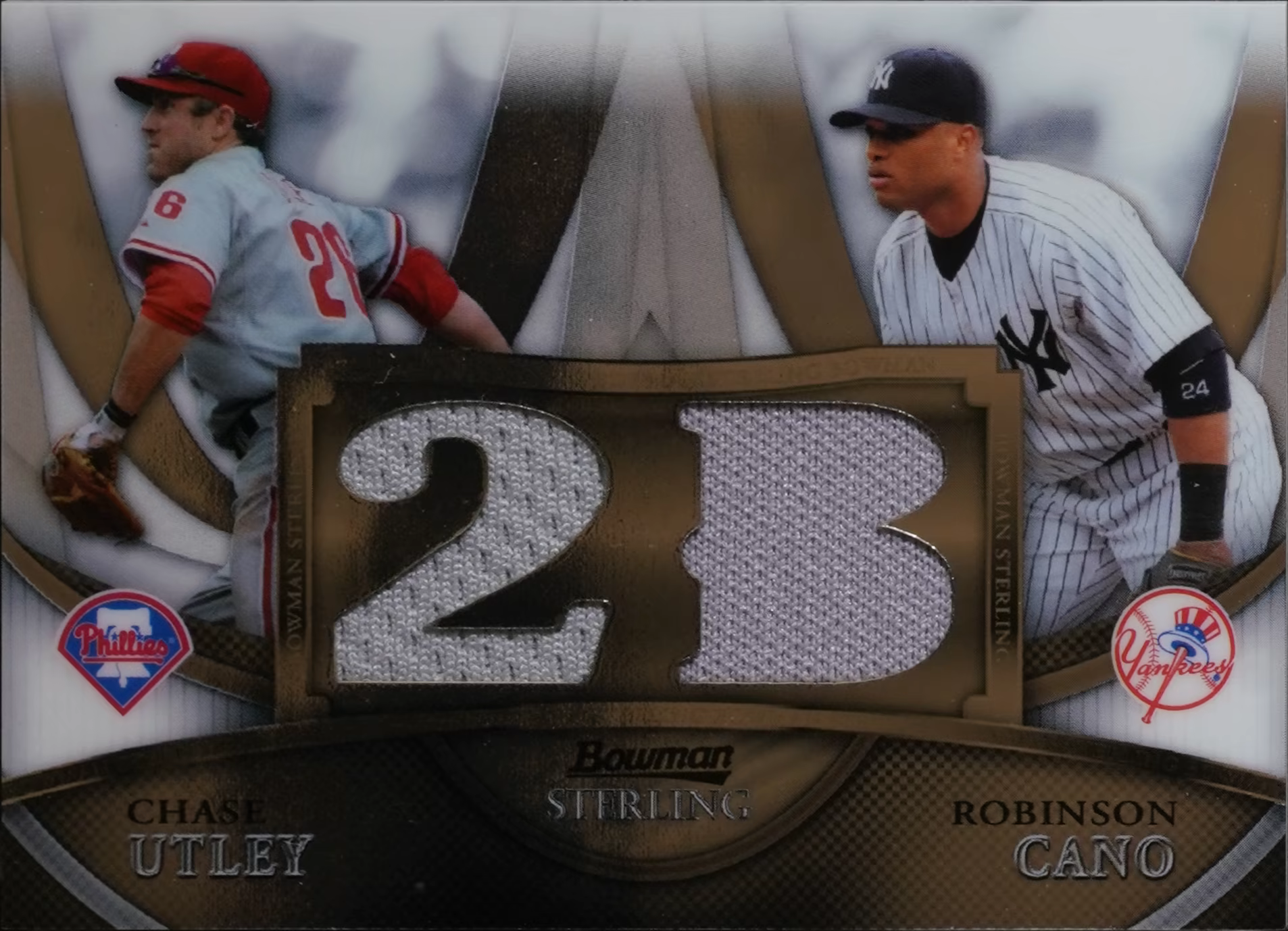 2010 Bowman Sterling – #BL-14 Chase Utley / Robinson Cano MEM, SN199 /199 NM