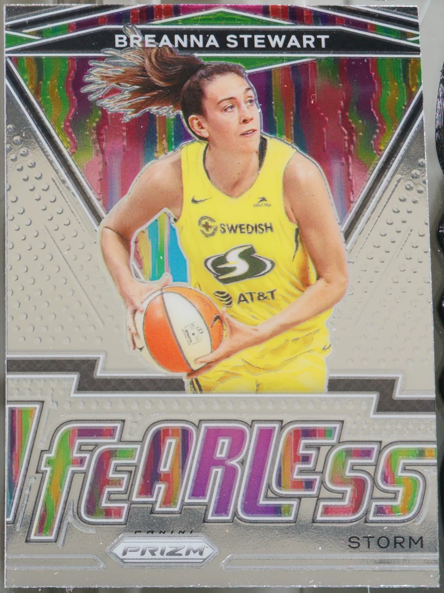 2021 Panini Prizm WNBA #19 Breanna Stewart Fearless Basketball EX