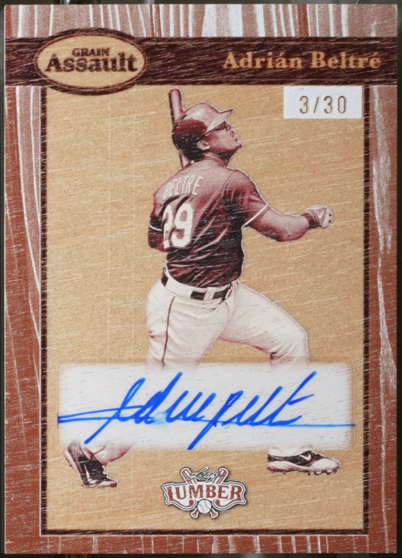2025 Leaf Lumber – Grain Assault #GA-AB1 Adrian Beltre Baseball NM