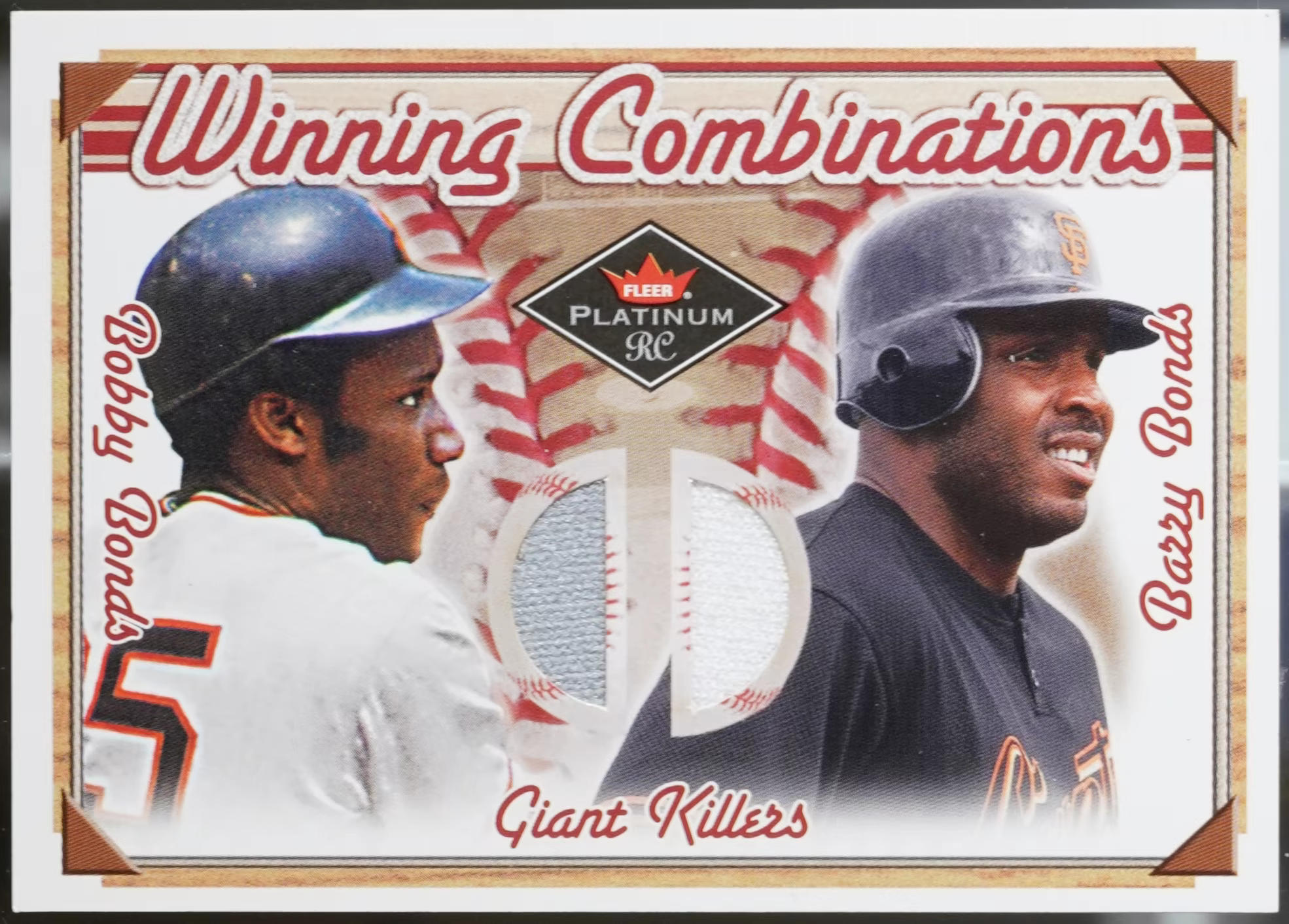 2001 Fleer Platinum – Winning #NNO Bobby Bonds / Barry Bonds MEM, SN25 /25 NM