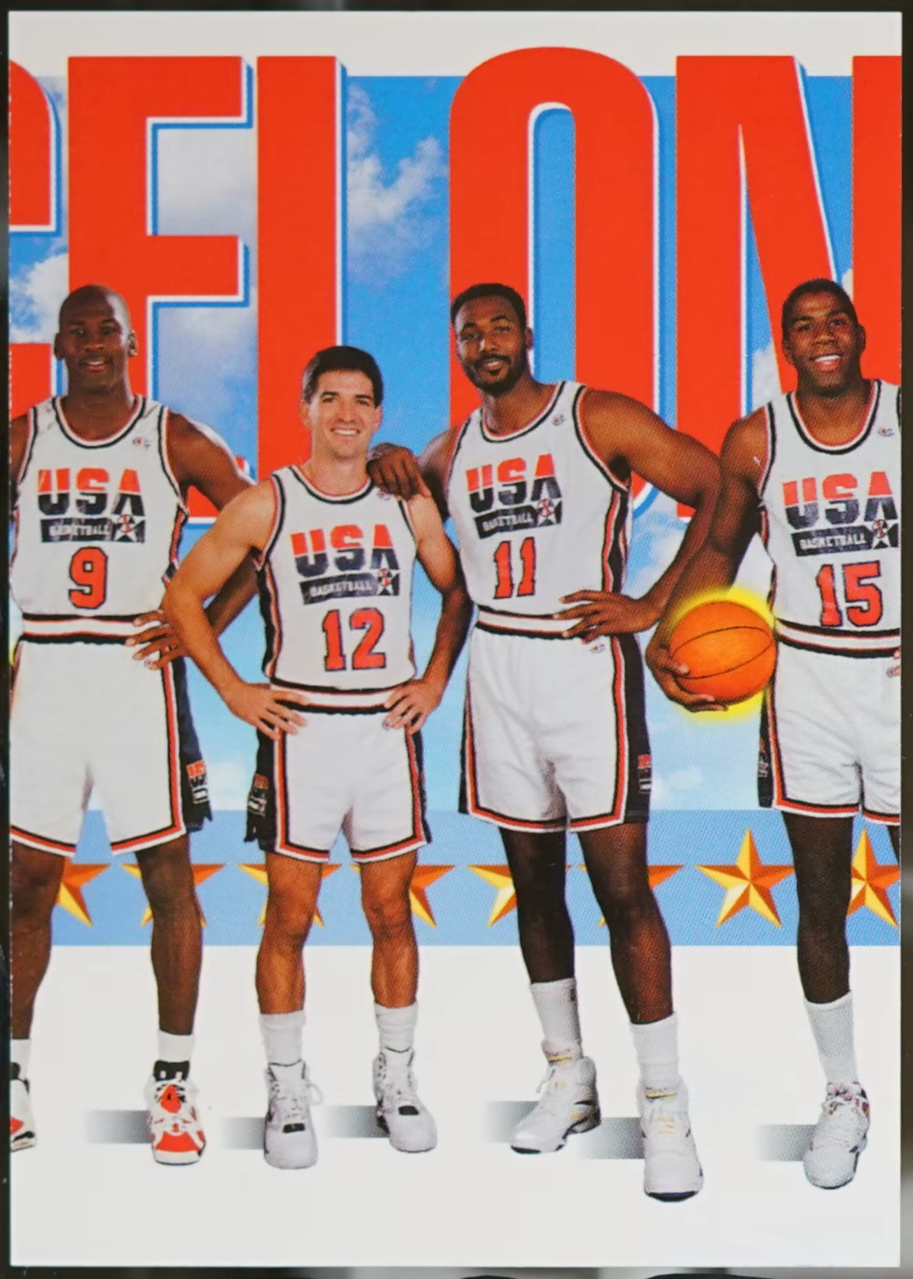 1991-92 SkyBox #545 Michael Jordan / John Stockton / Karl Malone / Magic NM
