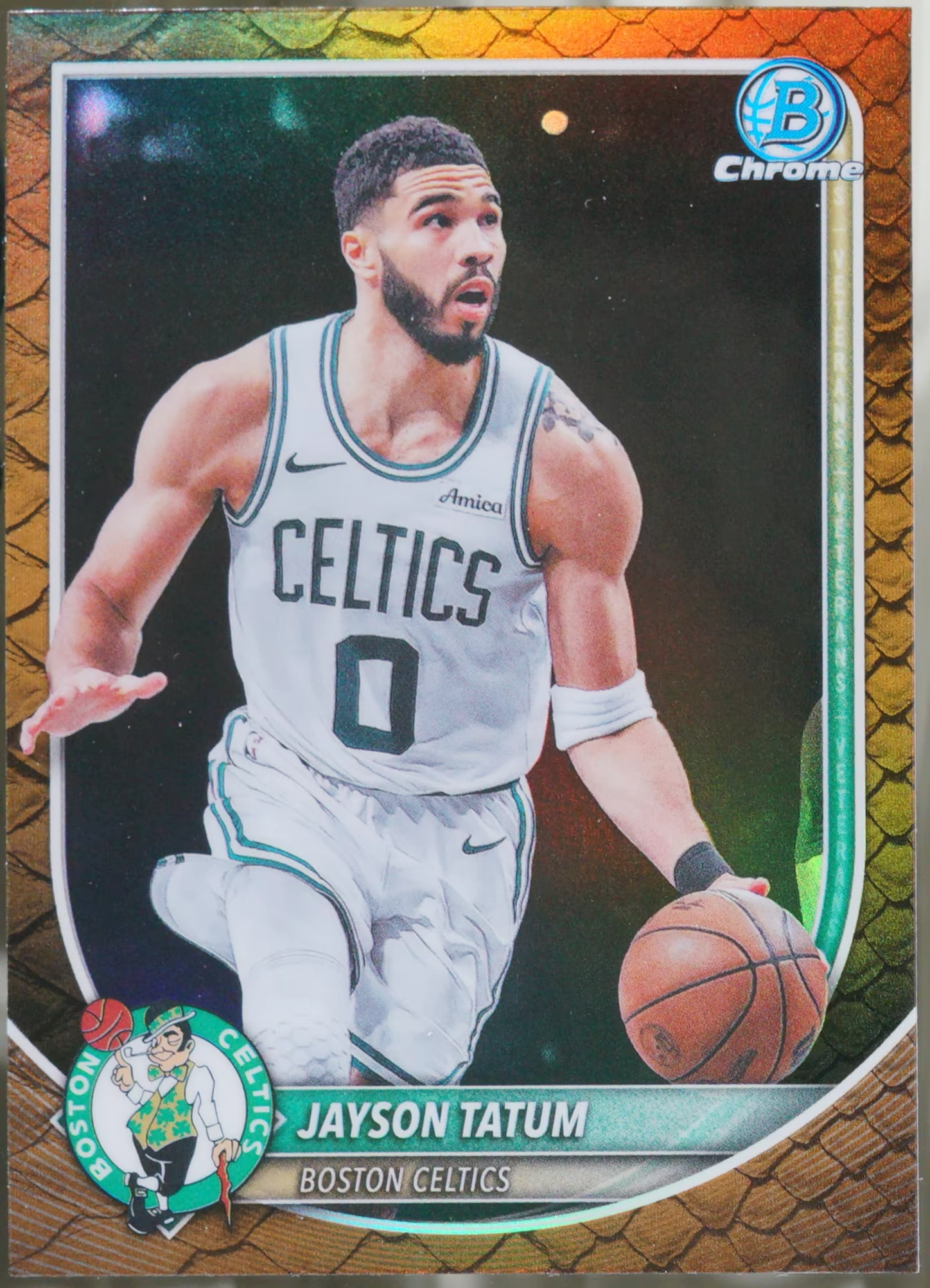 2025-26 Bowman – Chrome Reptilian Refractors #BCV-56 Jayson Tatum Basketball NM