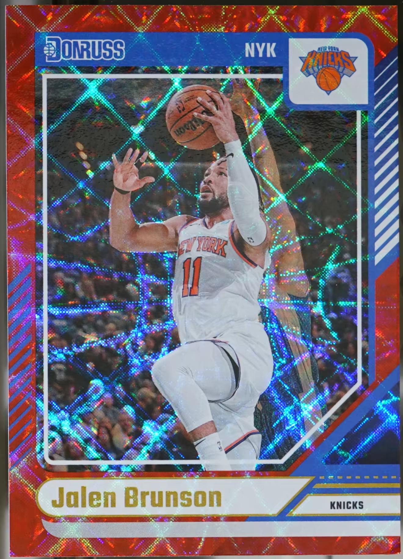 2024-25 Donruss – Holo Red Laser Basketball Jalen Brunson #128 VG