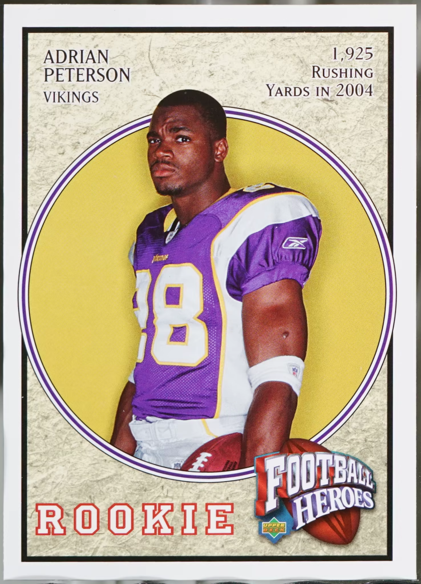 Adrian Peterson Upper Deck Football Heroes #87 Base