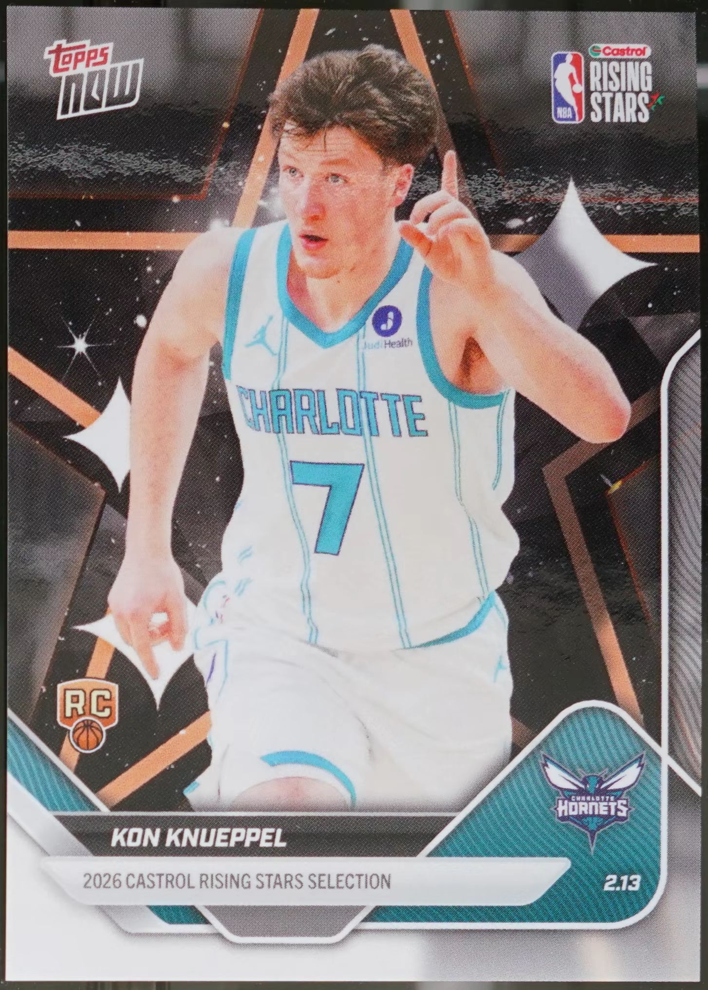 2026 Topps Now – Castrol Rising Stars #RS5 Kon Knieppel Basketball NM